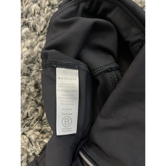 Athleta S Tailwind 7/8 Tight Black Relfective Pockets High Rise Stretch Pants - Picture 7 of 9